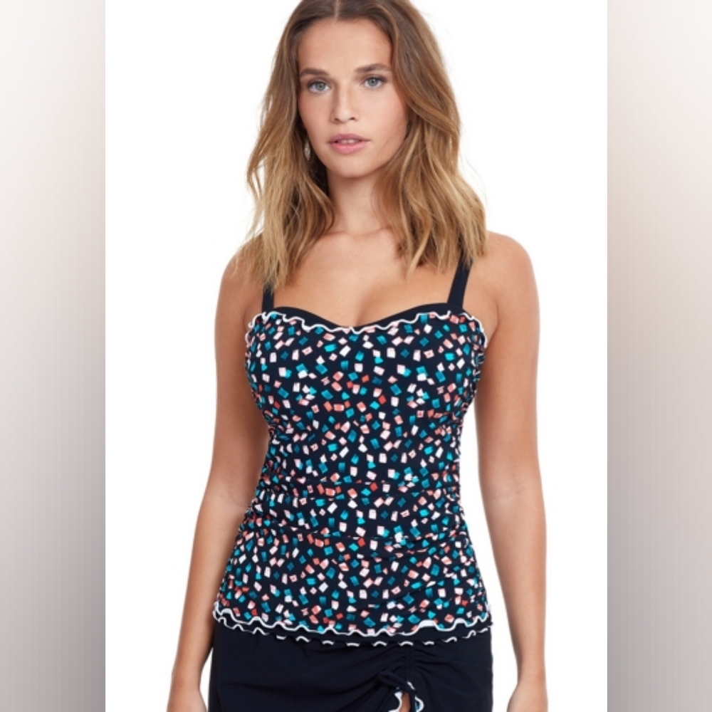 Profile by Gottex Gin Fizz D-Cup Underwire Tankini Top